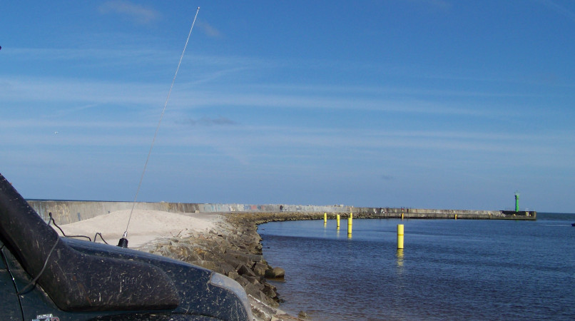 Die Regamündung in die Ostsee