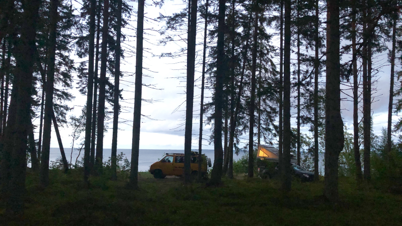 Sommerliches Camp an der Ostsee