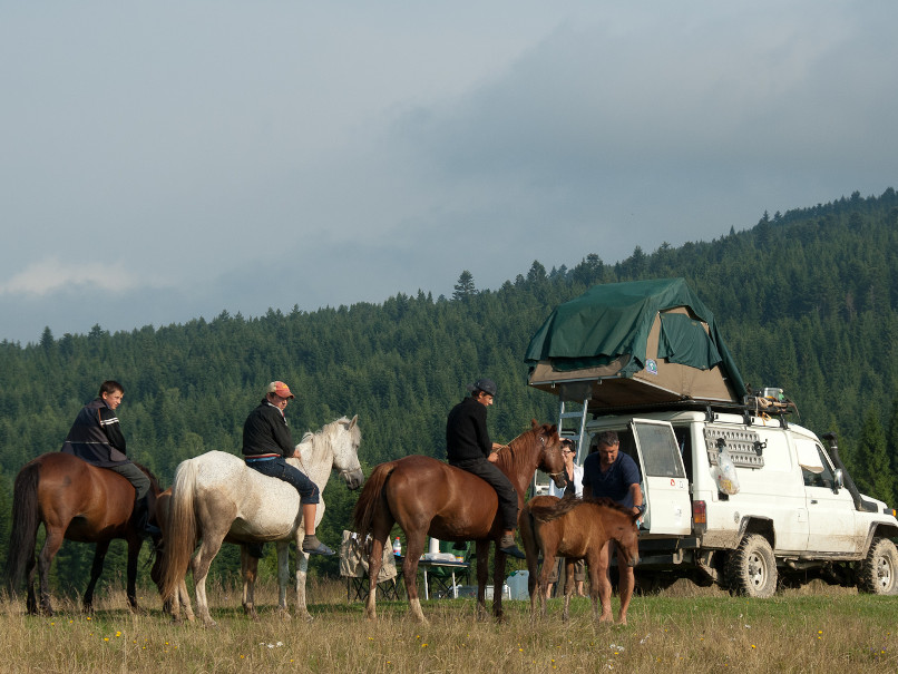 Besuch im Camp