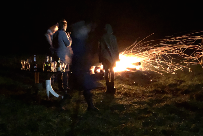 Jahreswechsl am Lagerfeuer