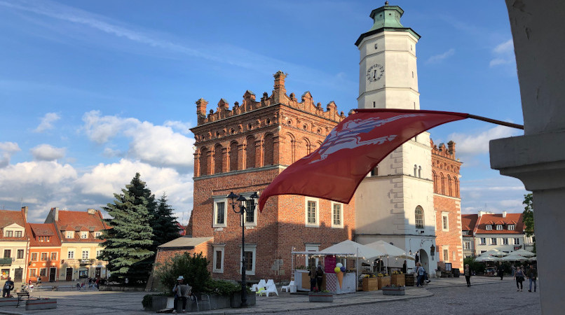 Rathaus in Sandomierz an der Weichsel